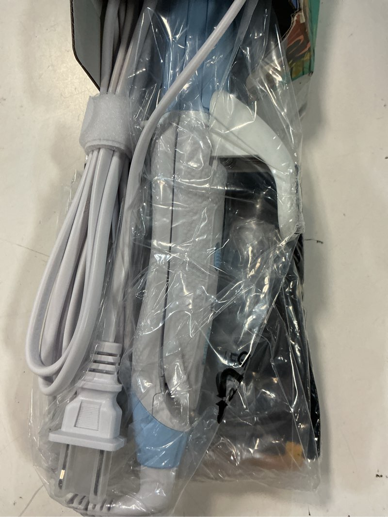 Condition photo showing New/Like New for europe travel curling iron mini: dual voltage curling iron for traveling - mini travel curling irons 1 inch with us plug, blue 390? for fine/damaged short hair cornflower blue - 390? for fine/damaged hair only