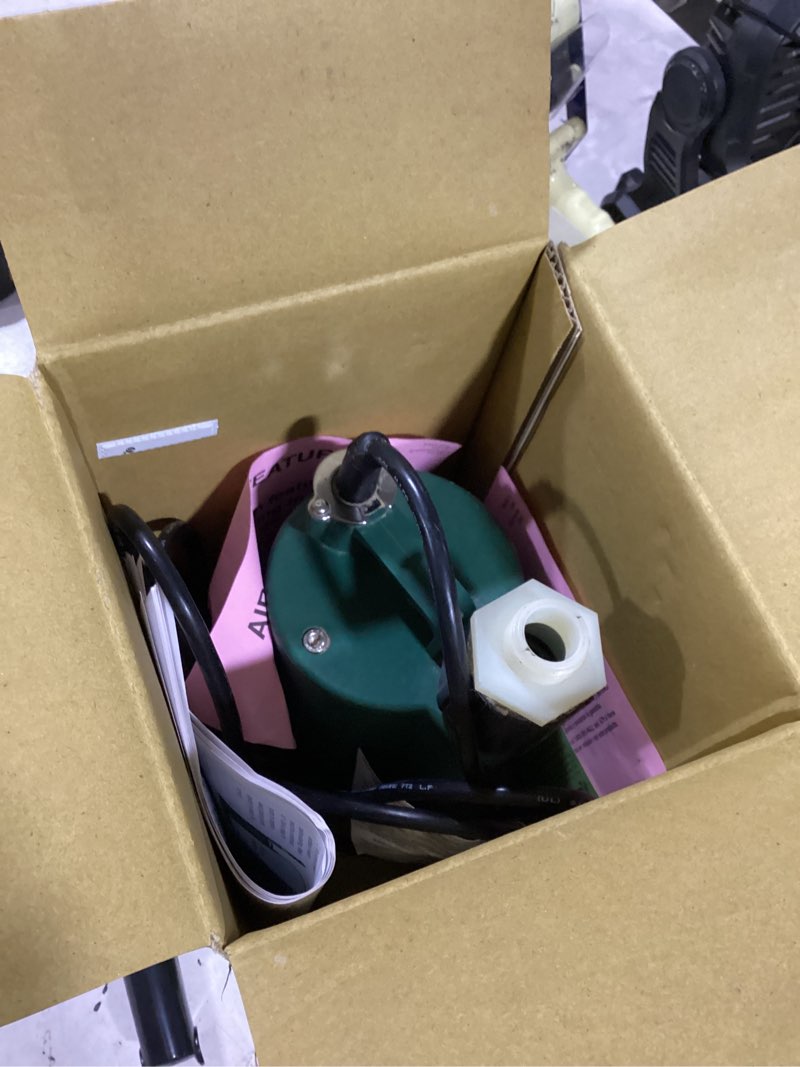 Condition photo showing New/Like New for 1/3hp automatic utility pump