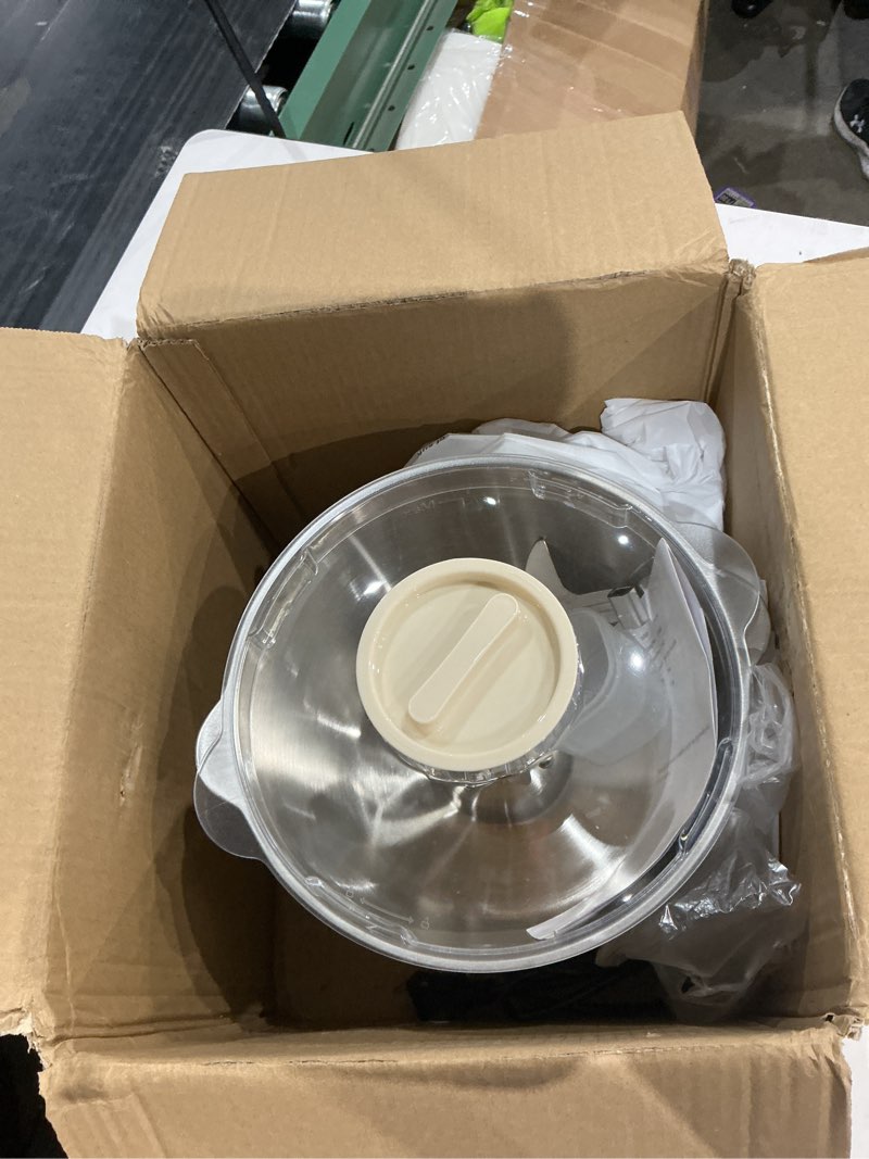 Condition photo showing As Is for electric dough maker with ferment function, 5.34qt dough mixer machine, household flour kneading machine for baking bread pizza dough, open top design, 304 stainless steel, white