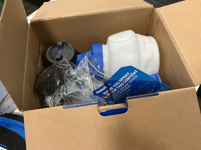 Condition photo showing As Is for Kobalt Cordless Battery Handheld HVLP Paint Sprayer (Compatible with Stains)