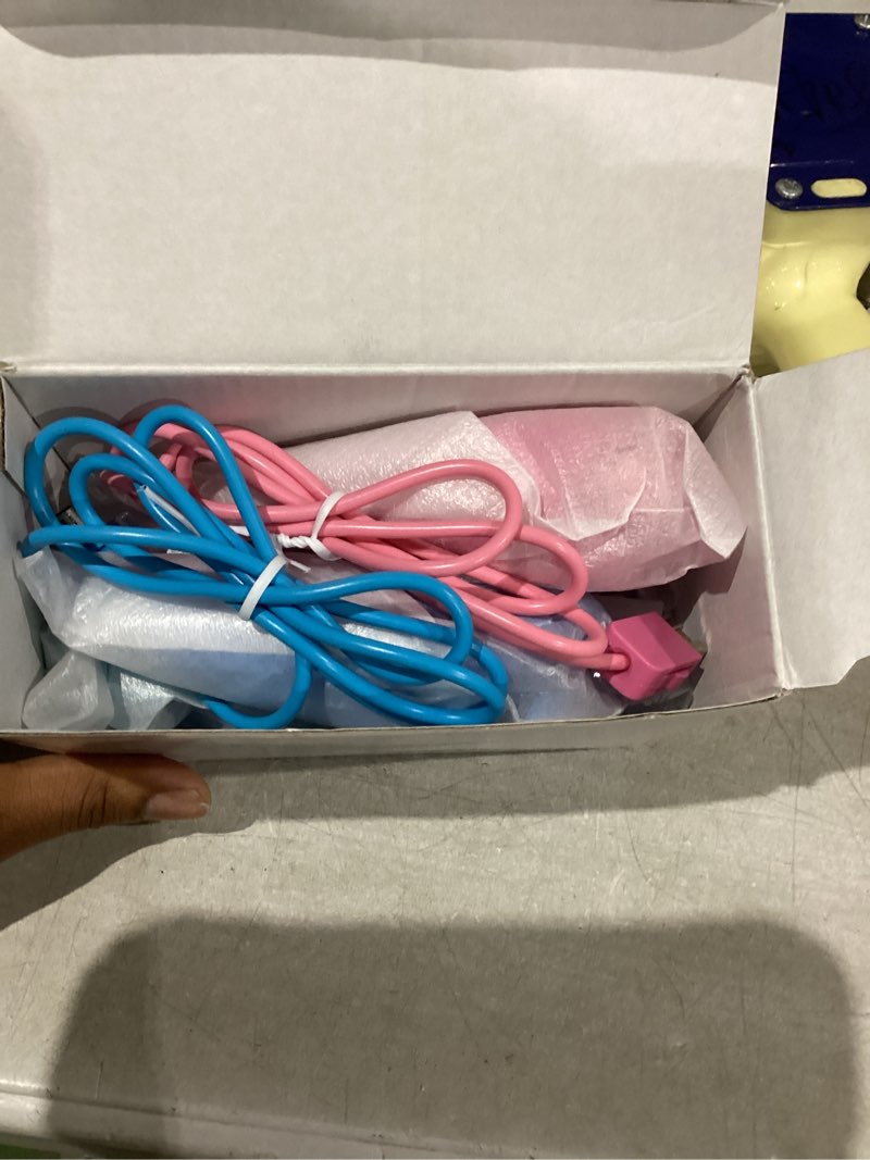 Condition photo showing New/Like New for XiQiDianr Wii Remote Controller and Nunchaku Controller,Wii Controller with Nunchuck, Used for Wii/Wii U Console, with Silicone Case and Wrist Strap (Pink+Blue) Pink and Blue