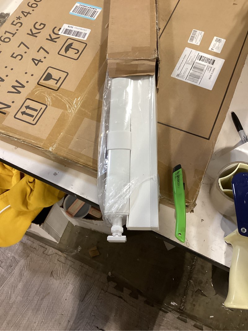 Condition photo showing Good Condition for lazblinds no tools no drill cordless cellular shades, light filtering honeycomb shades for home, thermal insulation blinds for windows, 35" w x 64" h, white light filtering-white 35" w × 64" h