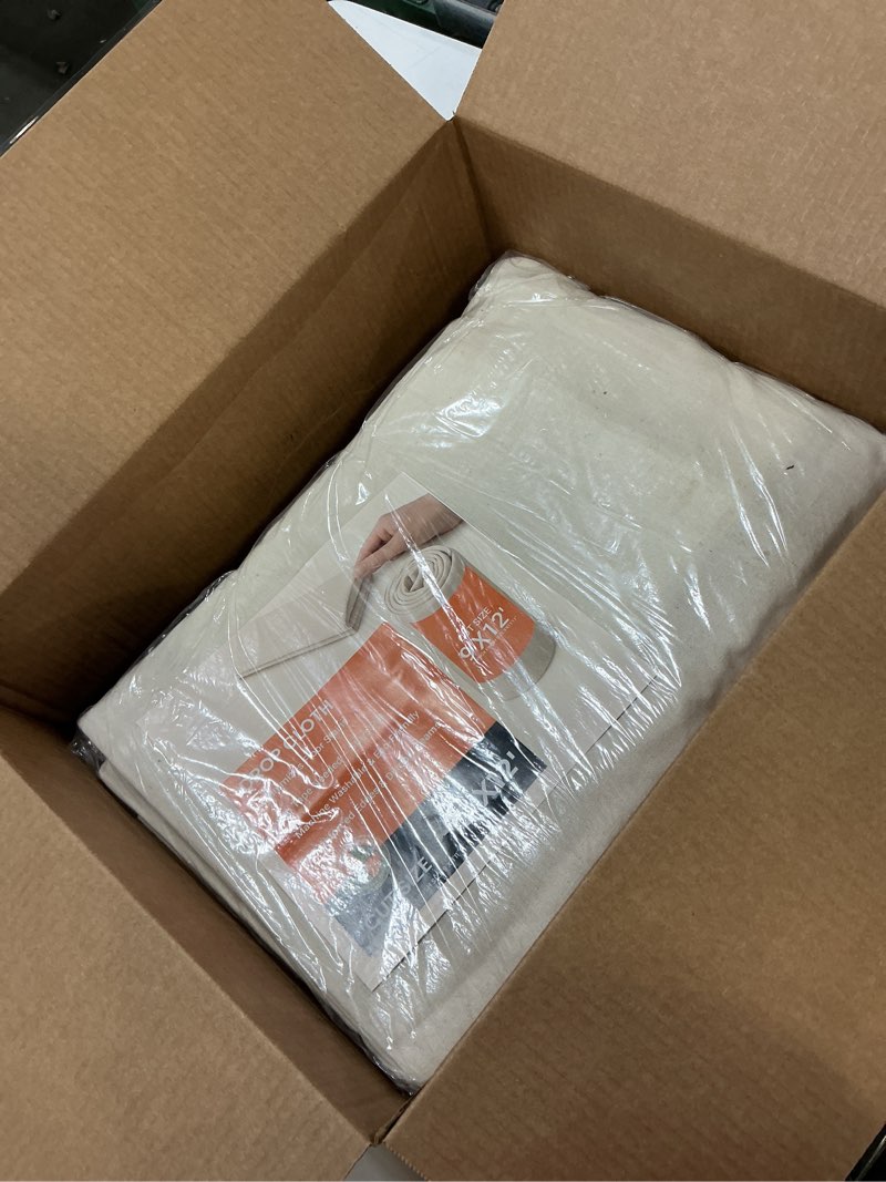 Condition photo showing New/Like New for (Similarly) Heavy Duty Tan Poly Tarp 9' X 12' - Multipurpose Protective Cover - Durable, Waterproof, Weather Proof, Rip and Tear Resistant - Extra Thick 12 Mil Polyethylene - by Xpose Safety Tan 9' x 12'