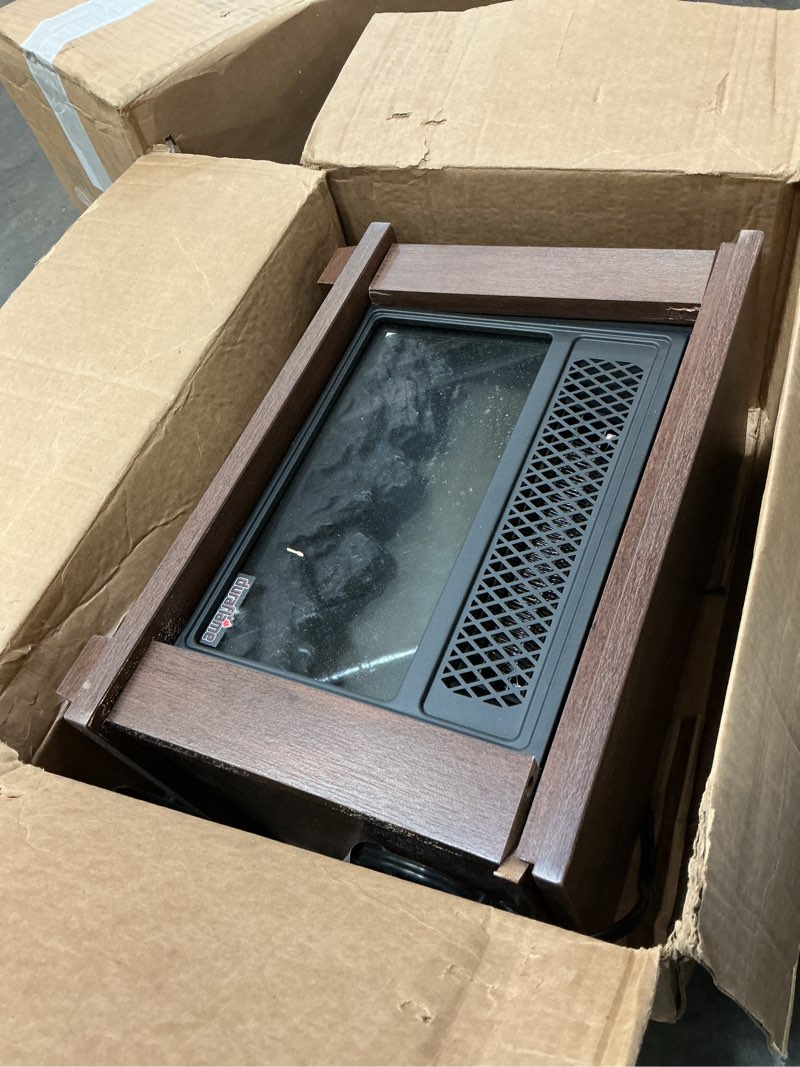 Condition photo showing As Is for Duraflame table top heater 