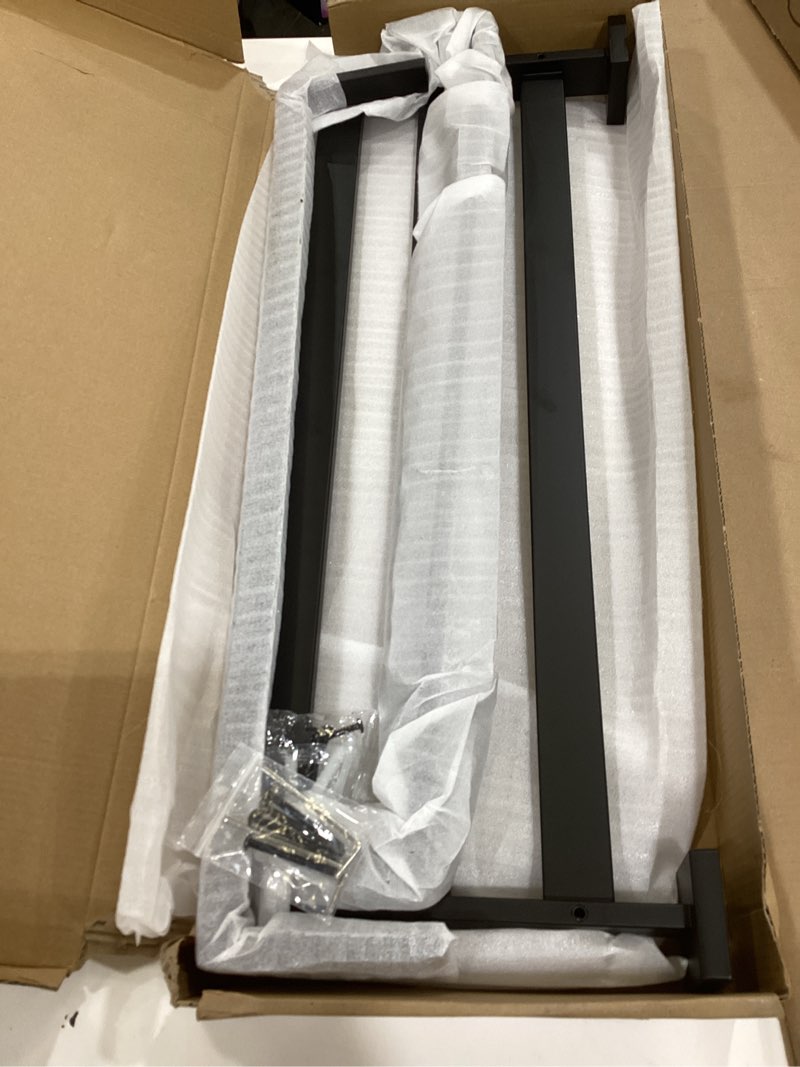 Condition photo showing New/Like New for Bathroom Towel Rack with Double Towel Bar, 24 Inch Towel Racks for Bathroom Wall Mounted, Hand Towel Hanger Stainless Steel Towel Shelf Rack Bathroom Towel Storage, Black
