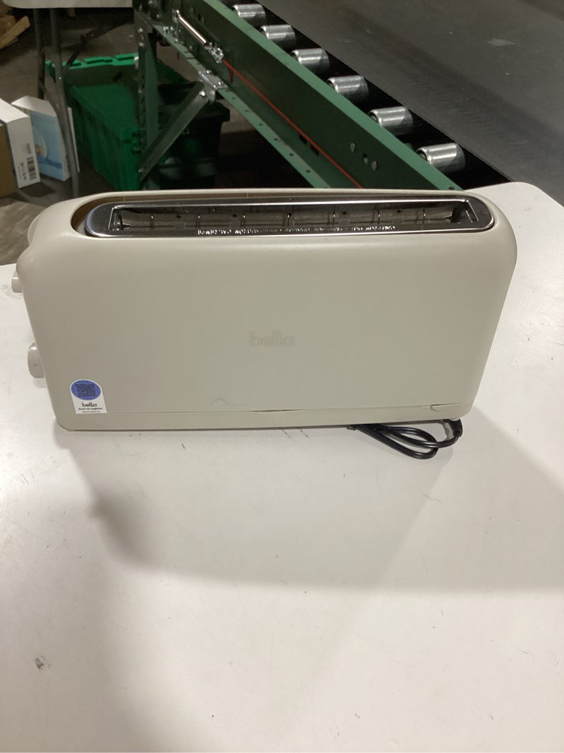 bella 2 Slice Slim Toaster, Fits-anywhere™ Kitchenware, 6 Setting Shade Control with Reheat & Cancel