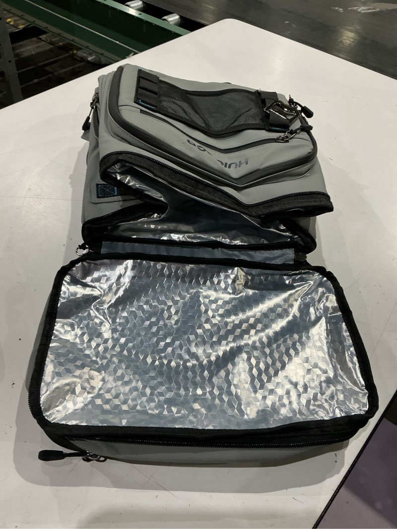 Condition photo showing Good Condition for hulongo large waterproof insulated cooler backpack for men & women, leak proof cooler backpack for camping, beach, fishing, picnic, travel, outdoor, 30l, 48cans gray