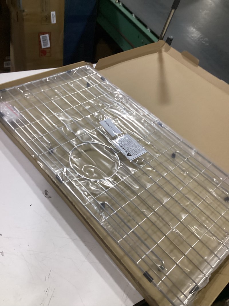 27-9/16" x 14-9/16" sink protector, rear drain with corner radius 3/16",sink grate sink rack for bot