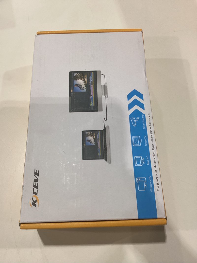 Condition photo showing New/Like New for KVM Switch 3 Monitors 4 Computers 4K@60Hz,EDID Simulation,USB 3.0 HDMI Displayport KVM Switch Triple