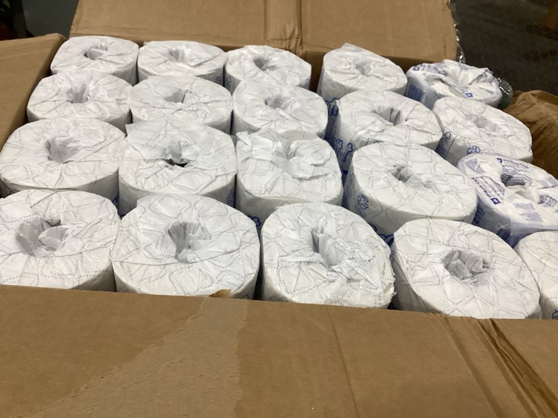 Condition photo showing Good Condition for scott professional 100% recycled fiber standard roll bulk toilet paper (13217), 2-ply, elevated design, white, individually wrapped (80 rolls of 473 sheets, 37,840 sheet total)