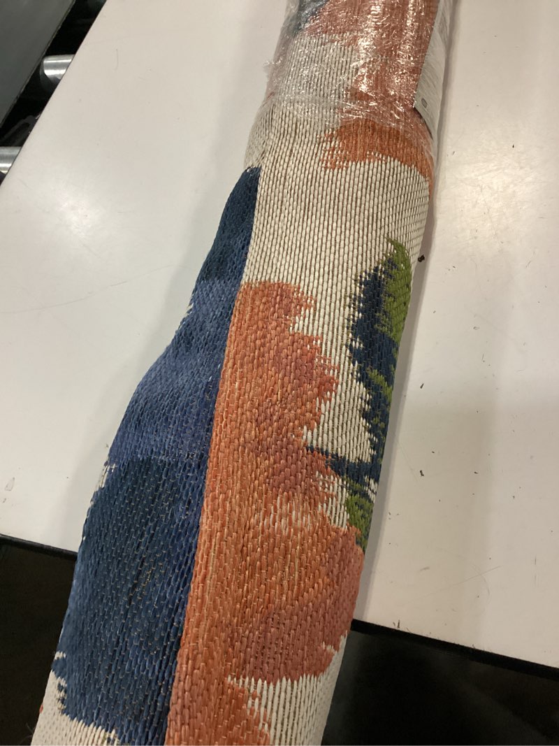 Condition photo showing Good Condition for 5'x7' ikat blossom rectangular woven outdoor area rug orange - threshold™