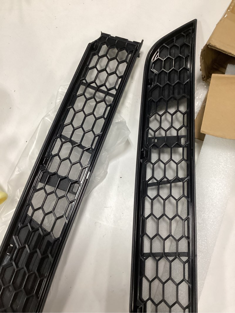 Condition photo showing New/Like New for front grille mesh inserts for tesla new model y juniper 2025-2026, front air inlet vent grille cover replacement for new model y juniper accessories (detachable version)