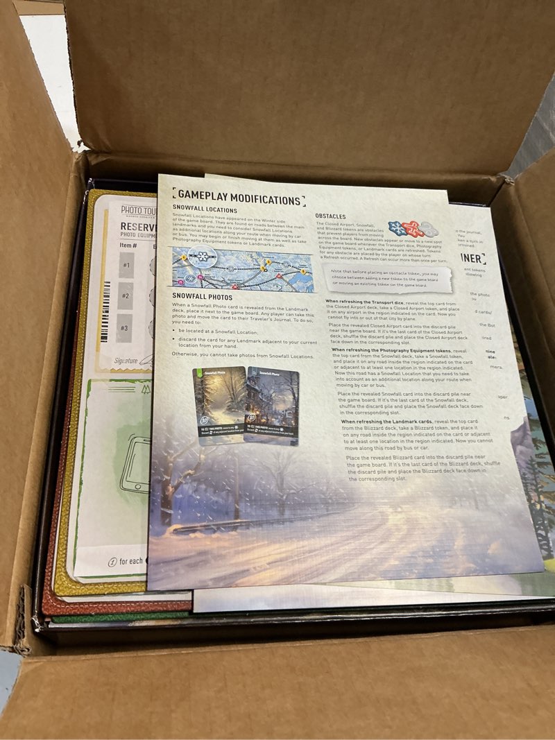 Condition photo showing Good Condition for photo tour: north america – family board game for kids and adults | travel strategy game | ages 8+ | easy to learn | 1–5 players | fun for game night & educational play