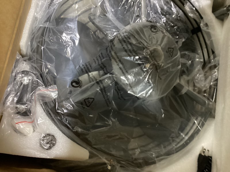 Condition photo showing Good Condition for coolbull outdoor ceiling fans with light for patios, 20'' gazebo fan, plug in ceiling fan, waterproof, remote&app control, hanging with hook, black