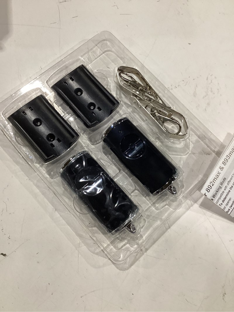 Condition photo showing New/Like New for 2 for chamberlain liftmaster craftsman garage door opener remote keychain 893lm 893max 891lm 971lm 973lm 371lm 373lm black*2