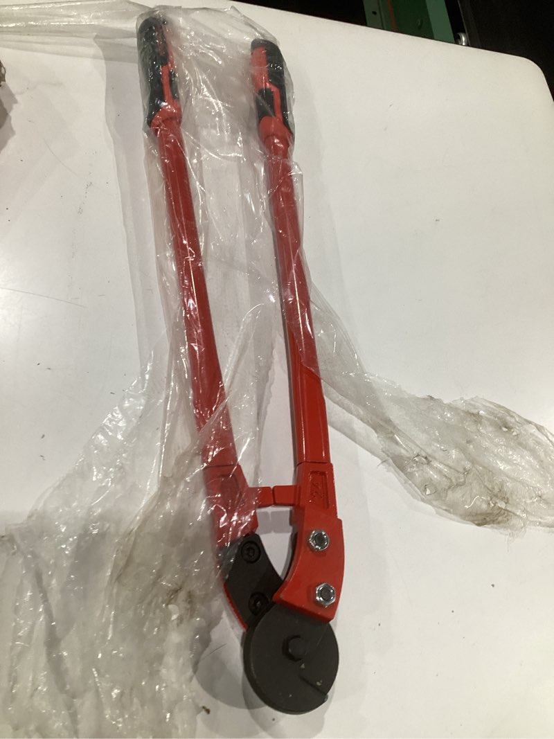 Condition photo showing Good Condition for maxpower wire cutters, 24-inch heavy duty wire rope cutter, heavy duty industrial strength cable cutter for hard wire ropes, stainless steel wires 24"
