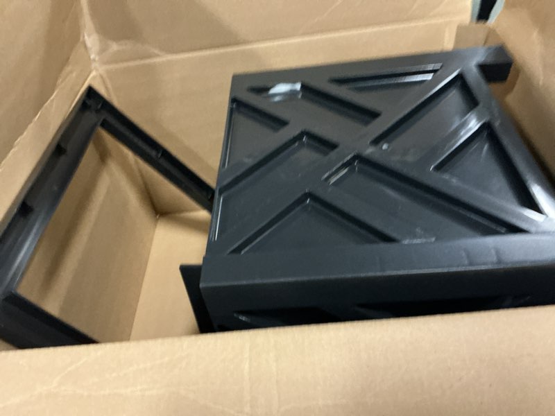 Condition photo showing As Is for Pure Garden Lattice Design Planter Box – 14.75-Inch-Square Decorative Outdoor Flower or Plant Pot – 