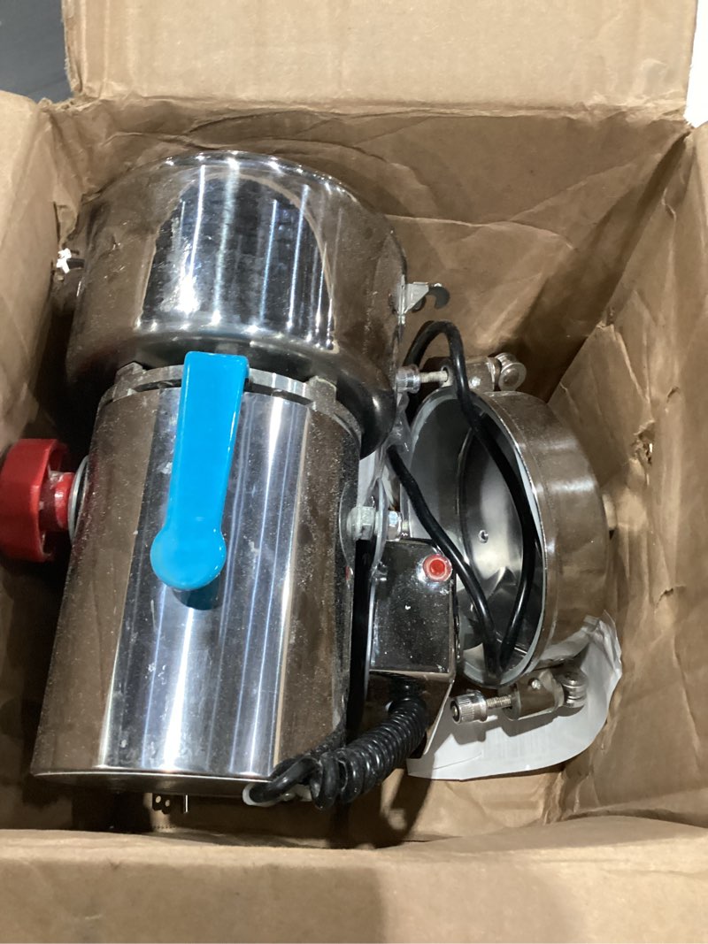 Condition photo showing Good Condition for 750g grain mill, flour mill grinder for home, electric stainless steel grain grinder for wheat, spices, coffee,corn and other dry food grinders for kitchen
