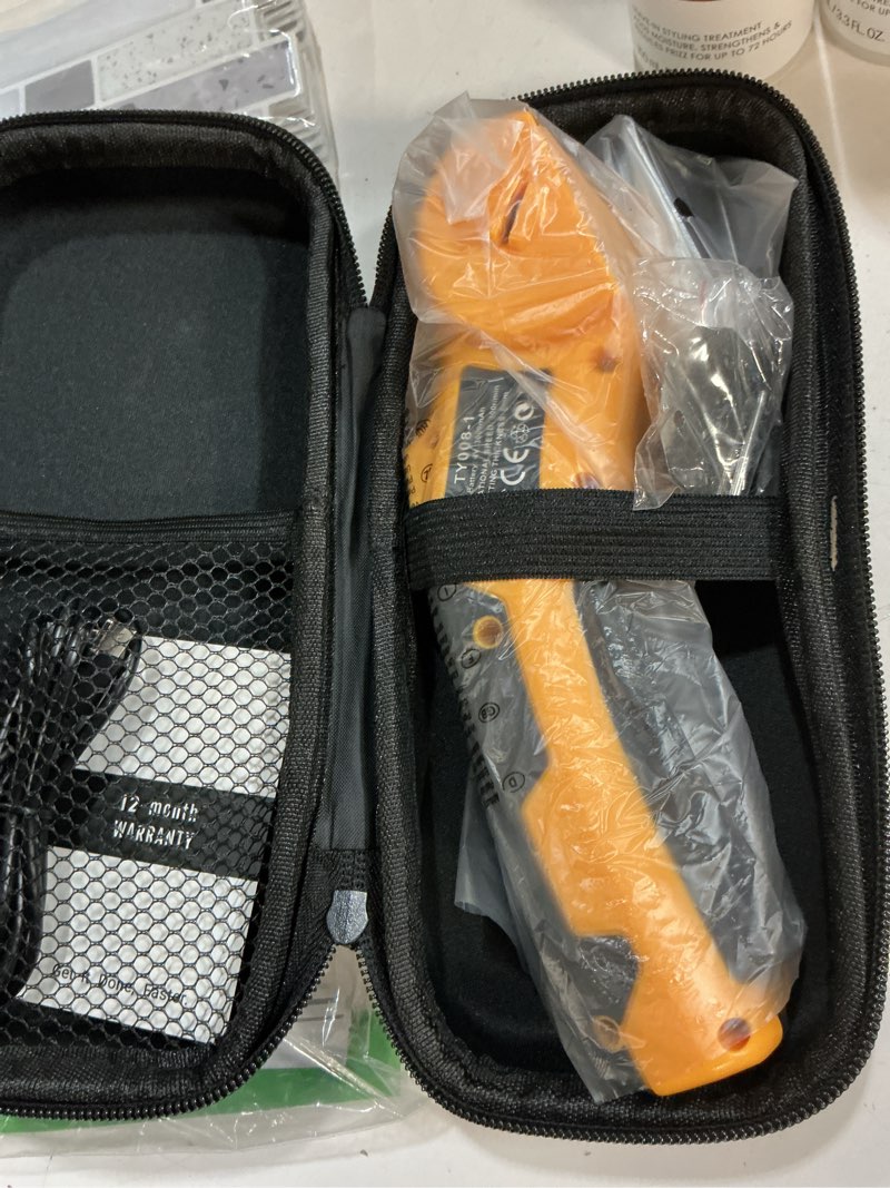 Condition photo showing New/Like New for cordless electric scissors,3000mah cardboard cutter rechargeable,electric box cutters with 2 blade, 4v upgrade motor,safety lock & led light, powerful cutting tool for paper,carpet yellow