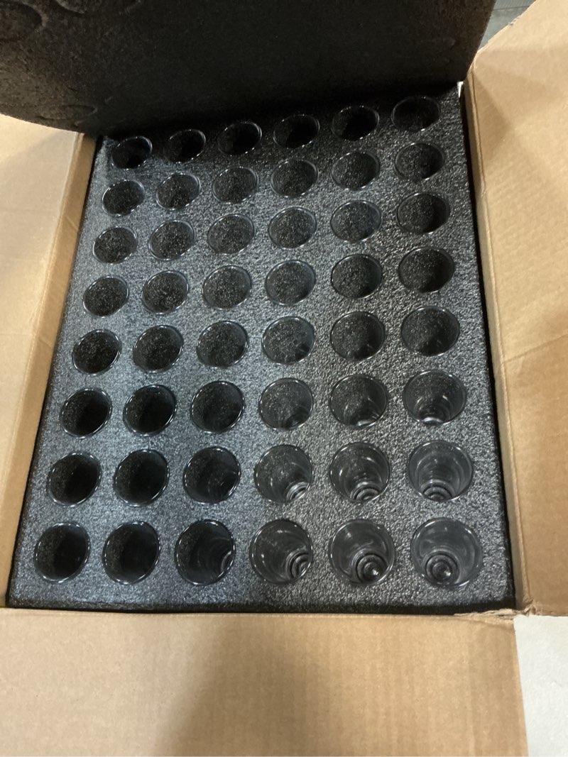 Condition photo showing New/Like New for 48-pack 2oz tall shot glasses bulk,glass shot glasses with heavy base,clear shooter cups for tequila,vodka,whiskey,limoncello,bar,wedding and party