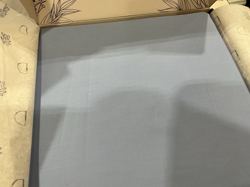 Condition photo showing Good Condition for decolure 100% viscose derived from bamboo sheets king size - luxury 4 pc naturally cooling sheets, ultra soft bed set - deep 17" pockets, durable double stitching, oeko tex standard (light blue) light blue king