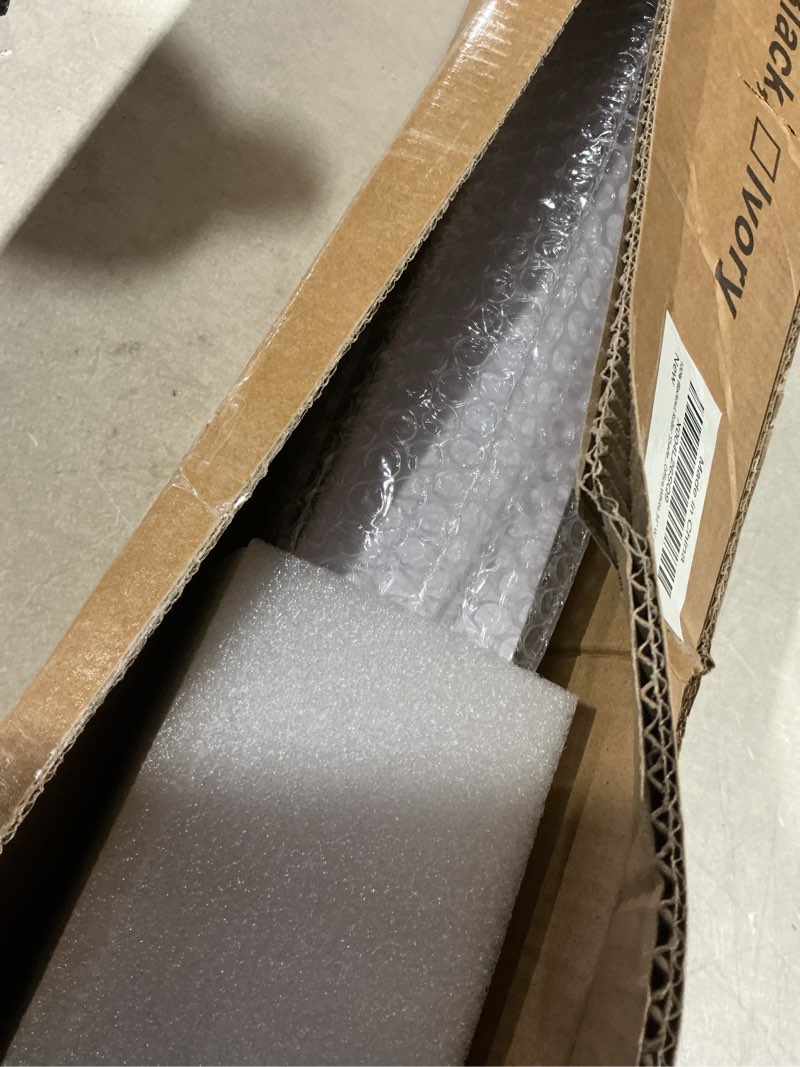 Condition photo showing Good Condition for 100% Blackout Roller Shades Cordless Blinds for Indoor Windows,Free-Stop Window Shades Pull Down,Thermal Insulated Fabric UV Protection,Blackout Window Guard Blinds for Home,Office,White,34" W x 72" H White 34"W x 72"H