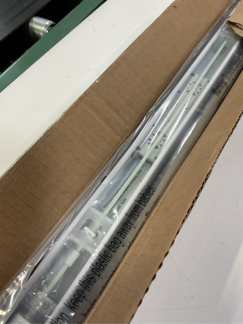 Condition photo showing Good Condition for unishades no drill blinds for windows 1" vinyl l-shaped slats cordless mini blinds for home, for window size 30.5" w × 64" h white white 30.5" w × 64" h