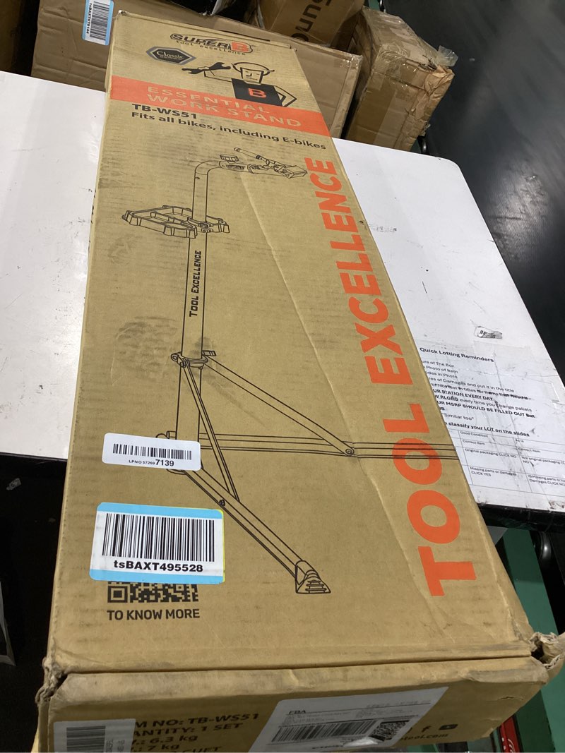 Condition photo showing Good Condition for super b e-bike repair stand (max load 110lbs/50kg) - bike stand for maintenance workstand - ebike repair stand shop home mechanics for mountain bike and road bike (tb-ws51)