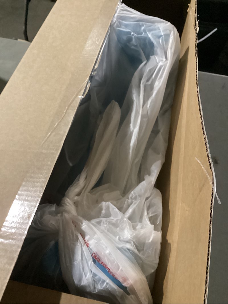 Condition photo showing As Is for Mind Reader Kids Lap Desk, Portable Activity Tray with Side Storage, Stackable Plastic Desk for Drawing, Snacks, Study, Set of 2, Blue