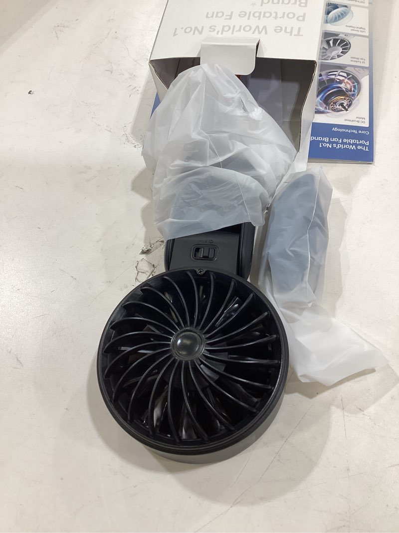 Condition photo showing New/Like New for jisulife handheld fan life7 – ultimate flexibility: wide & strong airflow, 19.5h max cooling, 5000mah rechargeable, 5-speed, led display, 3 in 1 portable fan for travel, concerts, sports events(black)