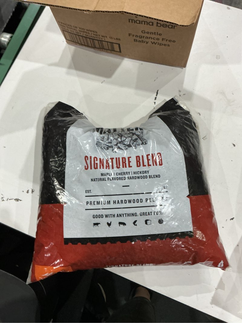 Condition photo showing As Is for traeger grills signature blend 100% all-natural wood pellets for smokers and pellet grills, bbq, bake, roast, 18 lb. bag 18lb signature blend