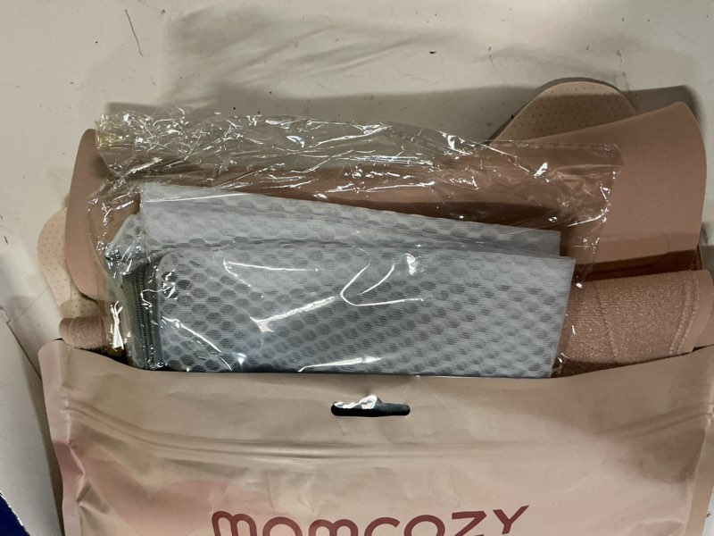 Condition photo showing New/Like New for Momcozy Ergowrap Postpartum Belly Band for C-Section Recovery and Vaginal Birth, Abdominal Binder with 3D Lifting & Ergonomic Back Support, Seamless Belly Wrap Shapewear for Post Surgery Recovery Standard - Oyster Pink Standard Large