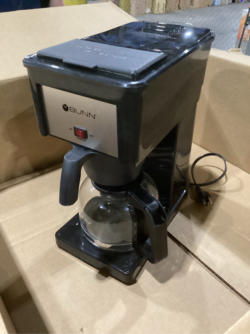 Condition photo showing Good Condition for used not tested bunn grb velocity brew 10-cup home coffee brewer, black classic coffee brewer