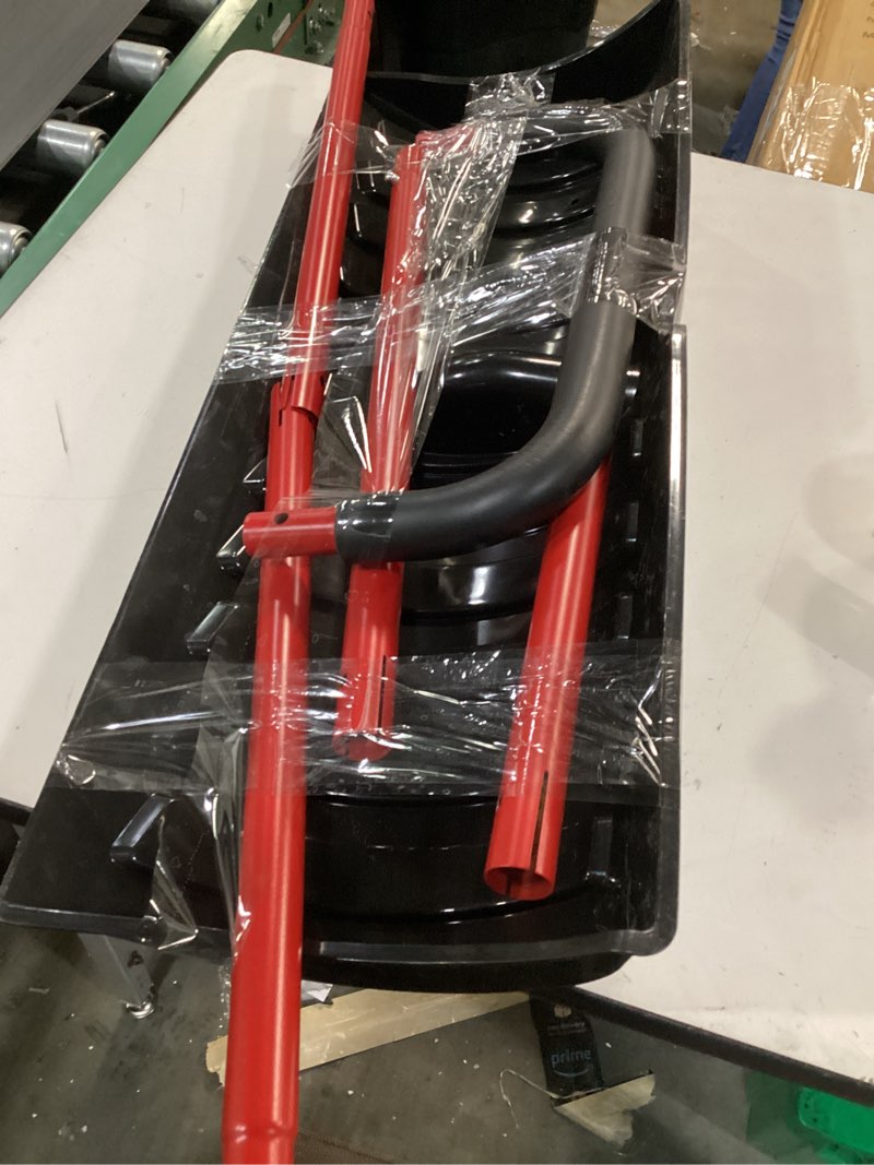 Condition photo showing As Is for 30” Snow Shovel, Heavy-Duty Snow Pusher & Snow Plow, Ergonomic Handle, Lightweight Wide Blade for Fast Snow Removal, Back Saver Winter Tool for Driveway, Sidewalk, Patio, Deck