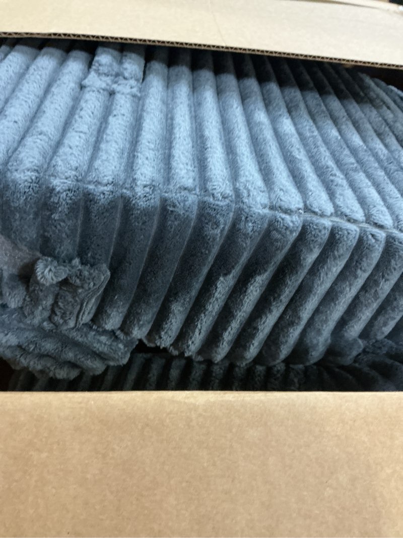 Condition photo showing As Is for ENITYA 22" XL Back Pillow for Bed Sitting Up, Reading Pillow with Built-in Arms, Soft Back Support Chair, Ideal for Watching TV, Gaming, Nursing, Resting, Post Surgery, Dark Grey Dark Grey XL(5'3"-5'11")