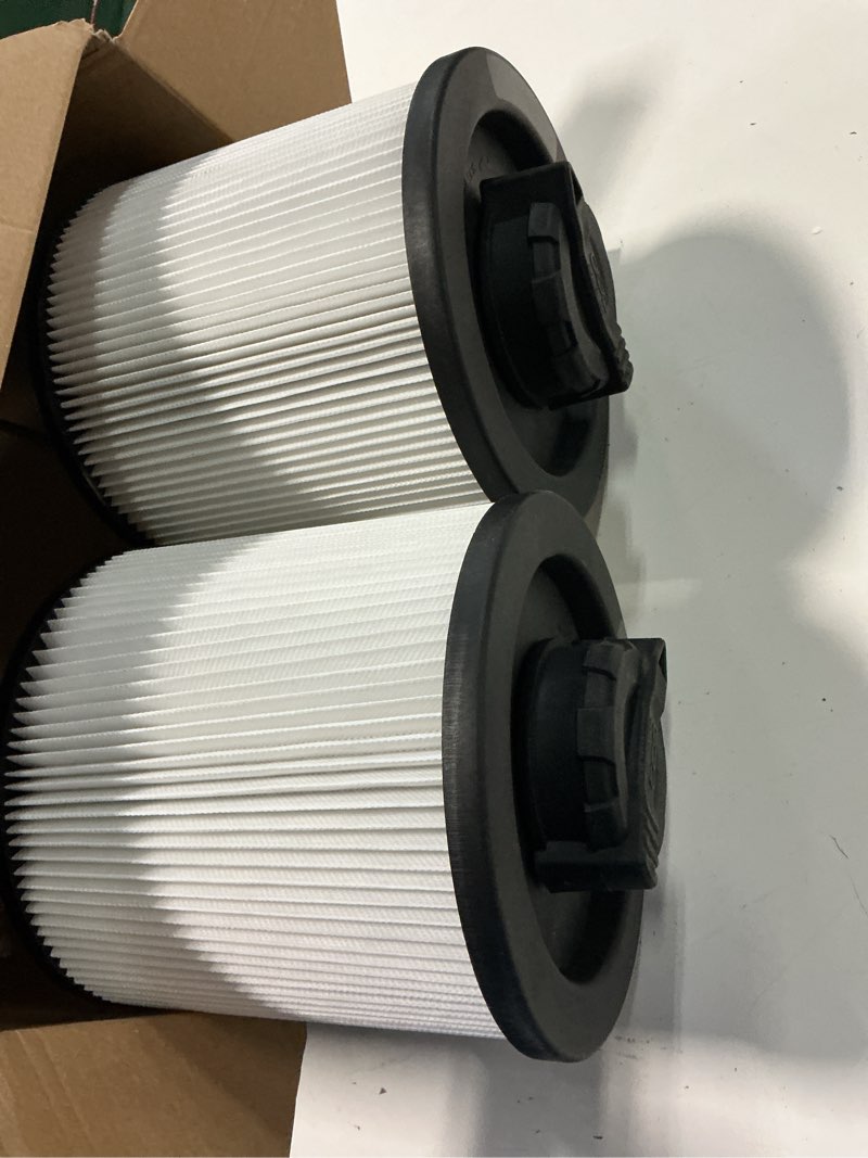 Condition photo showing Good Condition for dxvc6910 hepa cartridge filter replacement fit for dewalt wet/dry filter vacuum cleaners-regular 6-16 gallon, compatible with dewalt dxv06p dxv09p dxv10p dxv10pl dxv10sa dxv12p dxv14p dxv16p 2pcs