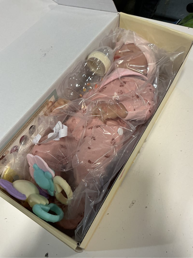 Condition photo showing New/Like New for BABESIDE Lifelike Reborn Baby Dolls - 17 Inch Realistic Newborn Baby Doll Sleeping Real Life Baby Dolls Girls with Gift Box for Kids Age 3+