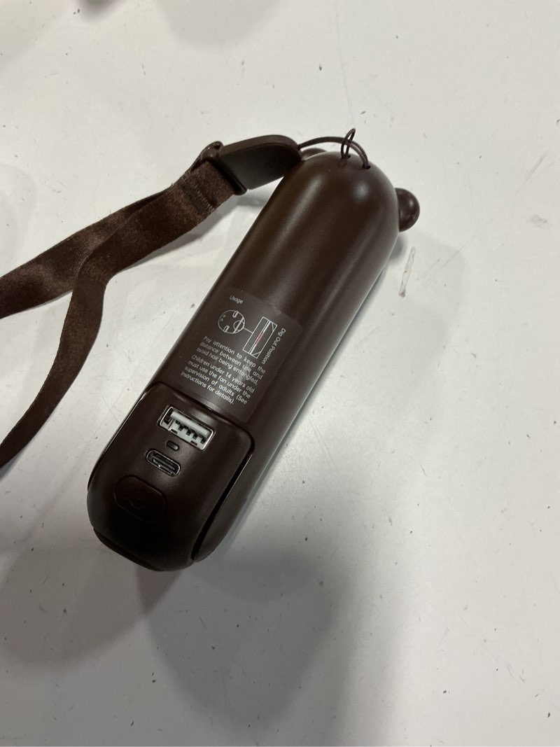 Condition photo showing Good Condition for jisulife handheld fan 8 plus: all-in-one mini fan with 37hrs cooling & 4500mah powerbank & flashlight, usb rechargeable, portable pocket size for travel, makeup, concert, gifts for women(brown)