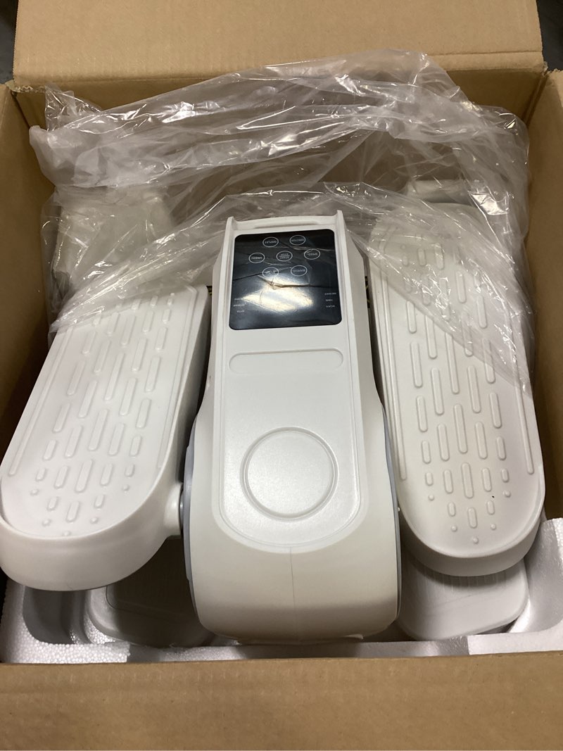 Condition photo showing Good Condition for Under Desk Elliptical Exercise Machine, Elliptical Leg Exerciser as Seen on TV, 12 Speeds Leg Exerciser While Sitting for Seniors, Portable Electric Seated Foot Pedal Exerciser for Home Office