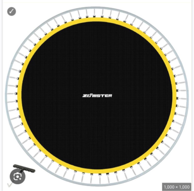 Replacement Trampoline Mat, Fits 14FT Round Trampoline with 72 V-Hooks Using 5.5" Springs, Jumping Trampoline Mat with 8 Rows of Stitching (Spring not Included)