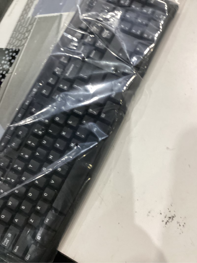 Condition photo showing New/Like New for logitech mk270 wireless keyboard and mouse combo for windows, 2.4 ghz wireless, compact mouse, 8 multimedia and shortcut keys, 2-year battery life, for pc, laptop - black black 1 pack combo