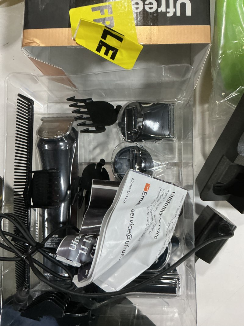 Condition photo showing Good Condition for Ufree Beard Trimmer for Men, Waterproof Electric Razor for Nose, Body, Face & Mustache, Cordless Hair Clippers Shavers Grooming Kit, Valentines Day Gifts for Men Husband Father Silver