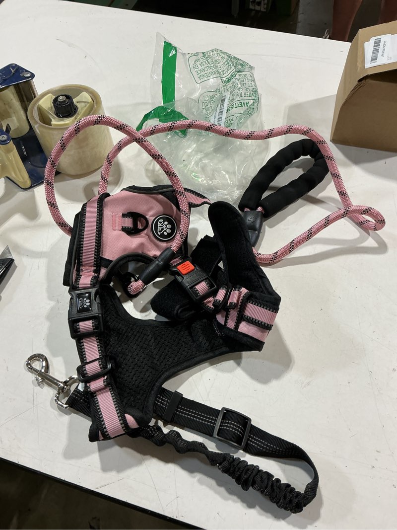 Condition photo showing Good Condition for nestroad no pull dog harness,adjustable oxford medium dog harness with leash,reflective no-choke pet vest harness with easy control soft handle for small medium large dogs(m,pink) ?m?neck 13-17" chest 17-25" pink