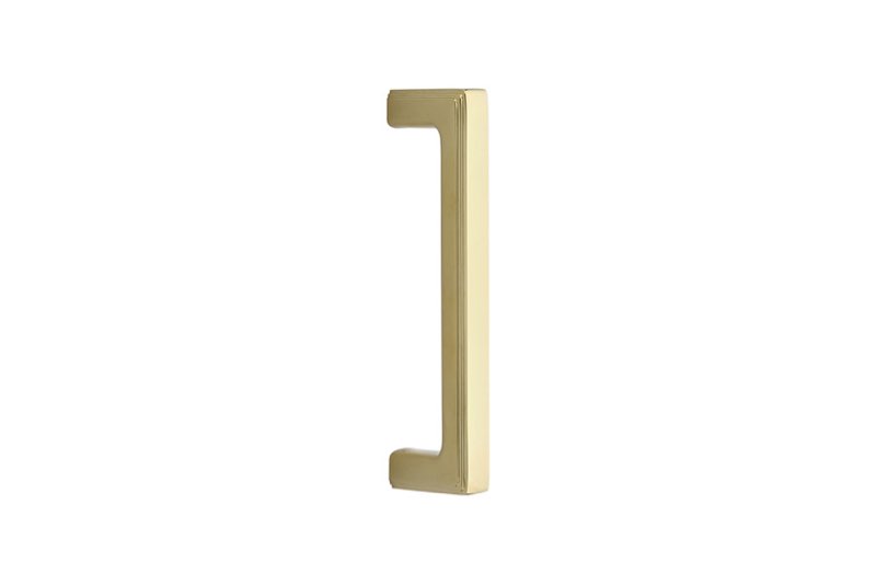Brainerd 3-3/4” square pull/brushed brass cabinet hardware