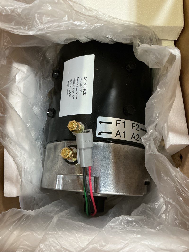 Condition photo showing Good Condition for 103572501 dc motor 48v 3.3 hp replacement for club car ds & precedent gas or electric iq motor