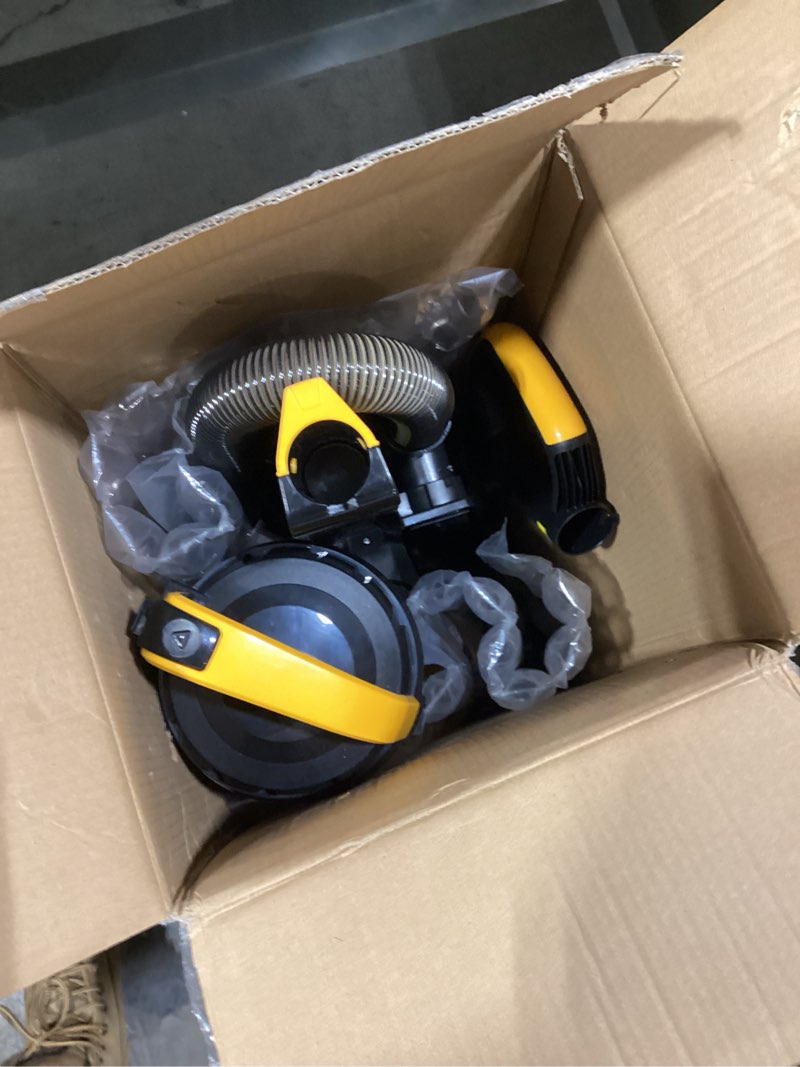 Condition photo showing Good Condition for Eureka Powerful Upright Vacuum Cleaner for Home Pet Hair, Lightweight Household Upright Vacuum for Carpet and Hard Floor, MaxSwivel Pro NEU350 with Pet Tool, Yellow MaxSwivel Pro NEU350 with Pet Tool Yellow