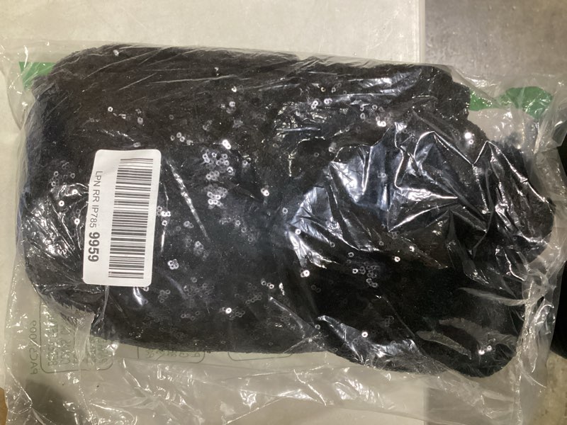 Condition photo showing Good Condition for The Drop Women's Blake Long Blazer 2X Black Sequins