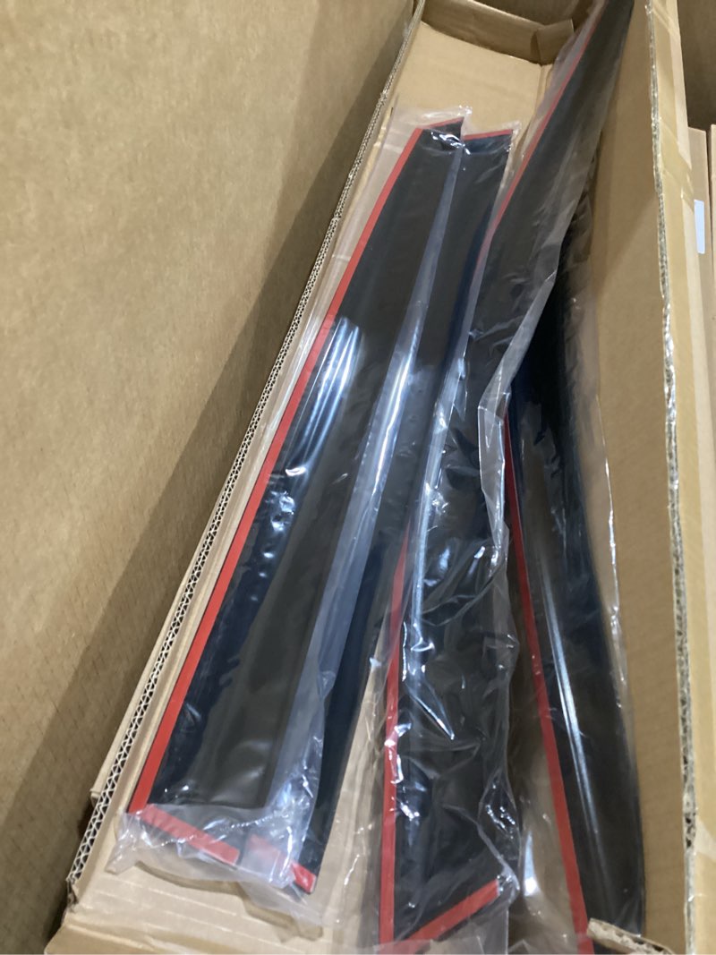 Condition photo showing New/Like New for Window Visors Rain Guards for 2019-2024 2025 Dodge RAM 2500/3500 Crew Cab, in-Channel Window Deflectors, Aerodynamic Wind Noise Reduction & UV Protection (4 Pcs) 19-25 RAM 2500 3500 Crew Cab