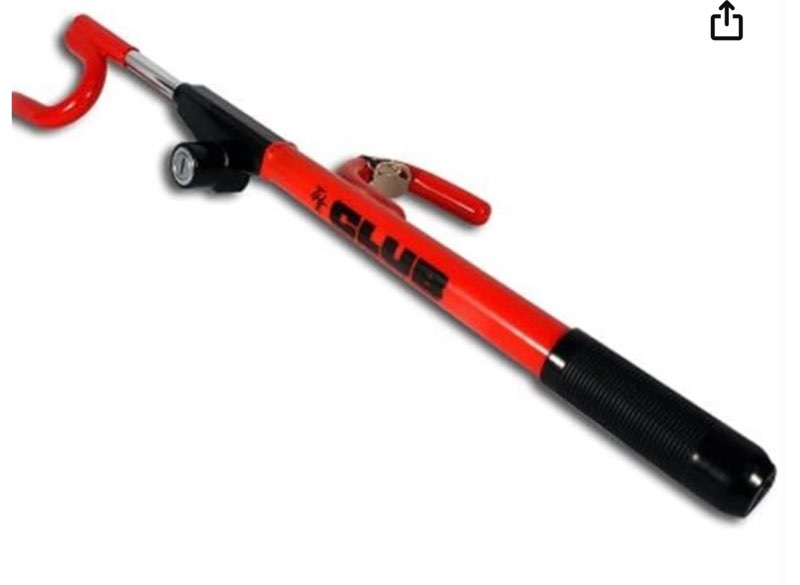 winner international the club 1000 original club steering wheel lock, red no size