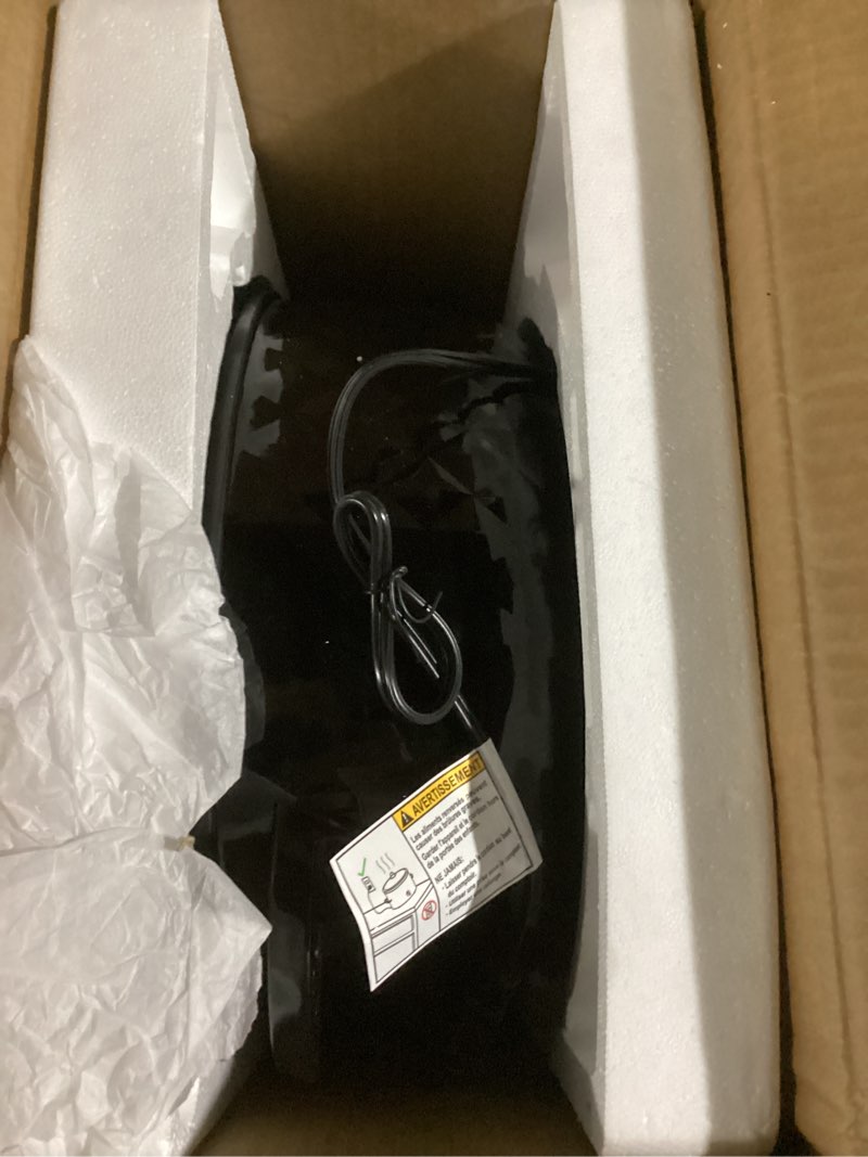 Condition photo showing New/Like New for Elite Gourmet MST-1234B## 6 Quart Diamond Pattern Slow Cooker, Removable, Dishwasher-Safe Stoneware Pot with Tempered Glass Lid, Cool-Touch Handles, 6 Quart, Black 6 Quarts